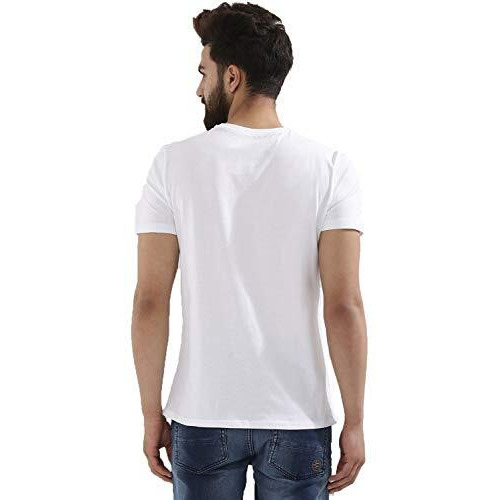 Adro Men's Regular Fit T-Shirt (Rnr-M-Usa-Wh_White_Xl)