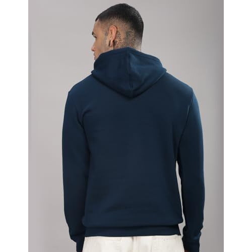 Adro Hoodies For Men | Printed Regular Fit Hoodie For Men | Cotton Hoodie | Mens Hoodies | Sweatshirt For Men | Hooded Hoodie|H24-Bost-Sb-M Teal (Medium)