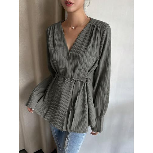 Leriya Fashion Women's Solid Regular Fit Top (Lf-W2052_Green L)
