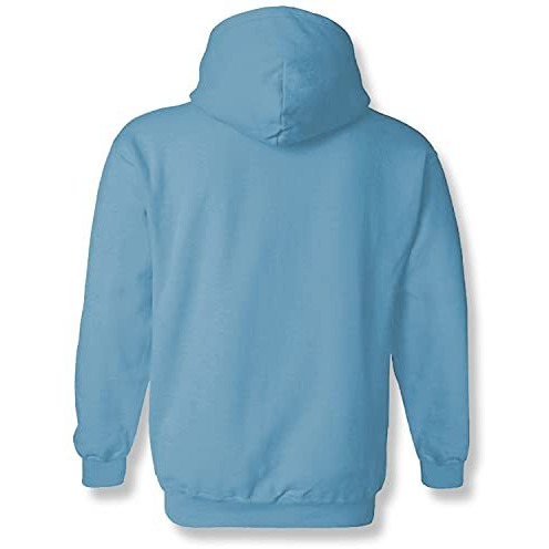 Adro Men's Cotton Neck Hooded Sweatshirt (H21-M-Gok-Sk_Skyblue_Xl)