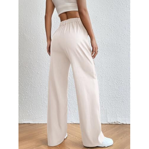 Leriya Fashion Women Cargo Pant | Woman Trousers | Women's High-Waisted Pant | Women Trousers Pants White