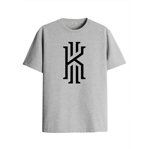 Adro Mens Printed T Shirt - Premium Cotton Graphic Printed Tshirt - Grey T-Shirt - Rn24-Kobe-Gr-2Xl
