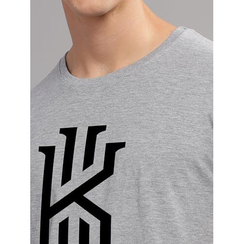 Adro Mens Printed T Shirt - Premium Cotton Graphic Printed Tshirt - Grey T-Shirt - Rn24-Kobe-Gr-2Xl