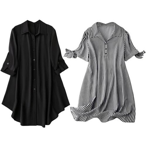 Leriya Fashion Rayon Women Above The Knee Western Dress (Lf-Wd1099&Wd1143_Black