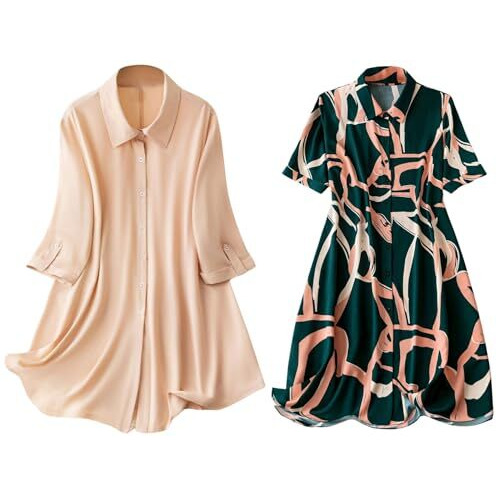 Leriya Fashion Rayon Women Above The Knee Western Dress (Lf-Wd1099&Wd1143_Cream&Green