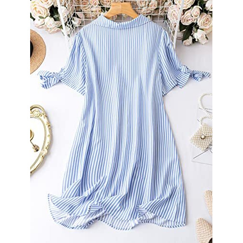 Leriya Fashion Rayon Women Above The Knee Western Dress (Lf-Wd1099&Wd1143_White&Blue