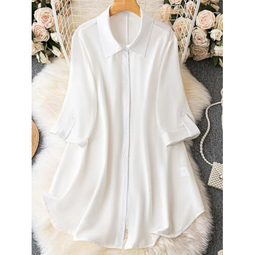 Leriya Fashion Rayon Women Above The Knee Western Dress (Lf-Wd1099&Wd1143_White&Blue