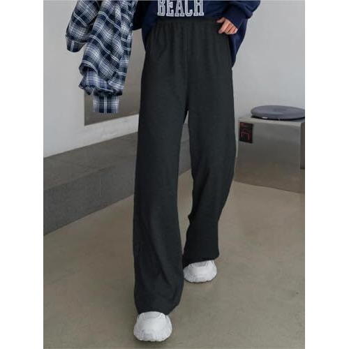 Kotty Women's Stylish Leg Perfect For Workouts And Relaxation Flowtrack Pants(Black,26)