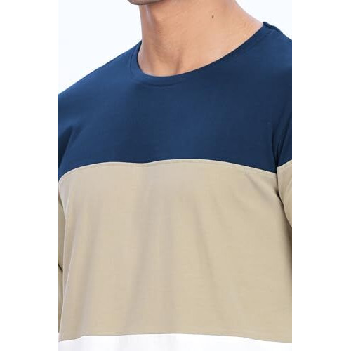 Adro Men Full Sleeve T-Shirt | Soft Cotton Tshirt For Men| Stylish Multi Color Full Sleeve Round Neck Tshirt For Men|Fr24-Nbbe-L