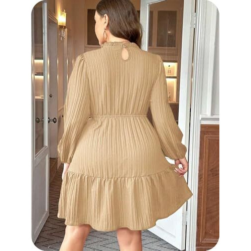 Leriya Fashion Poly Cotton Above The Knee Western Dress For Women (Lf-W.Dress-Wd1254_Beige