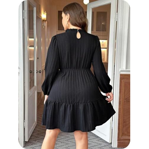 Leriya Fashion Poly Cotton Above The Knee Western Dress For Women (Lf-W.Dress-Wd1254_Black