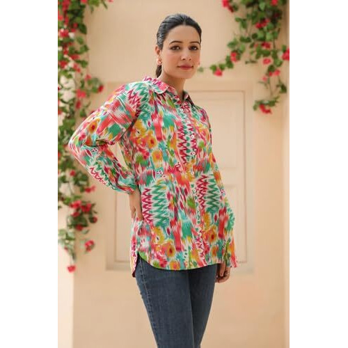 Leriya Fashion Solid Regular Fit Shirt For Women (Lf-W2220_Pink