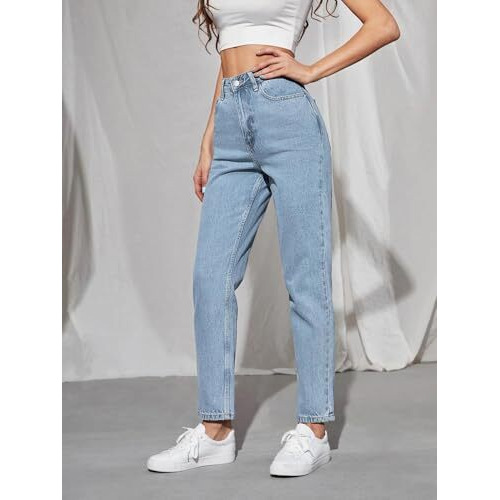 Kotty Women High Rise Cotton Lycra Blend Ankle Length Jeans Sky Blue (Blue,34)_Kottyladiesjeans1025Xxl