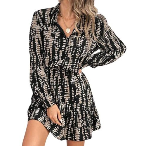 Leriya Fashion Viscose Rayon Western Mid-Thigh Length Women Party Dress (Lf-Wd1269_Black