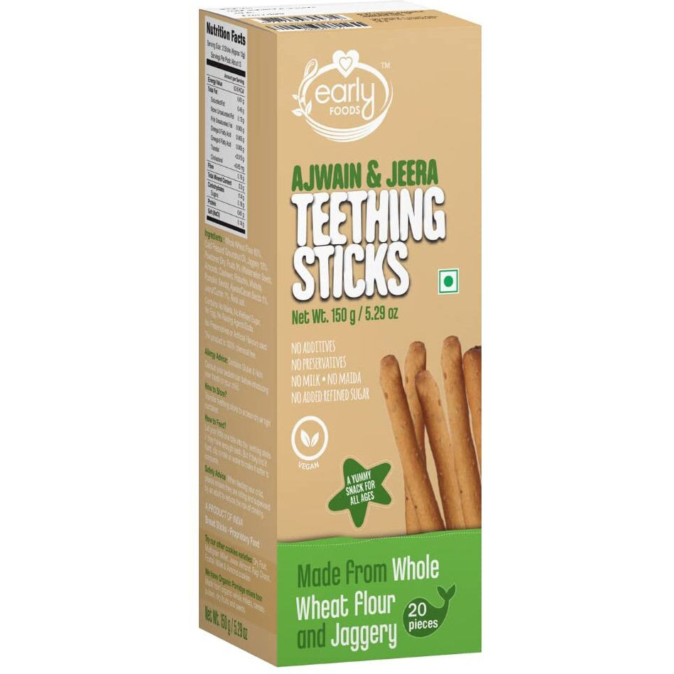 Early Foods Ajwain & Jeera Teething Sticks 150g