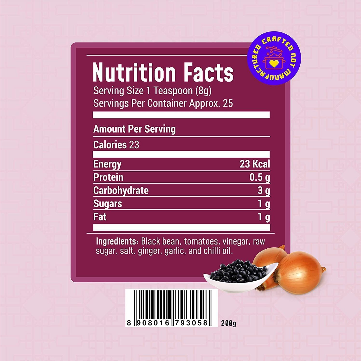 MasterChow Black Bean Dip | Dipping Sauce | Fermented Black Bean Sauce | Ready-to-Eat | Serves 4-5 (200gm)