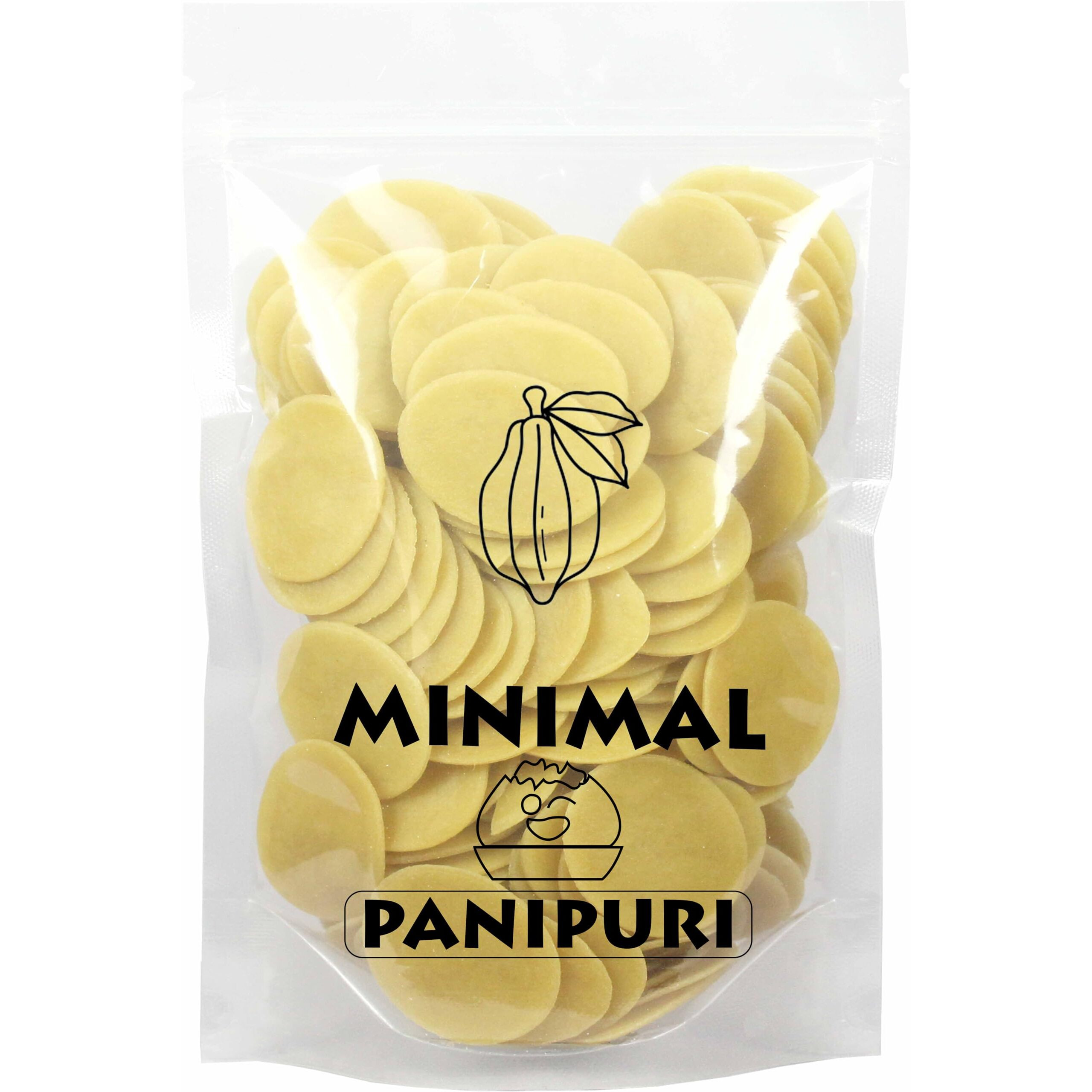 Minimal Ready to Fry Dry Golgappa(Oval Papad),1Kg