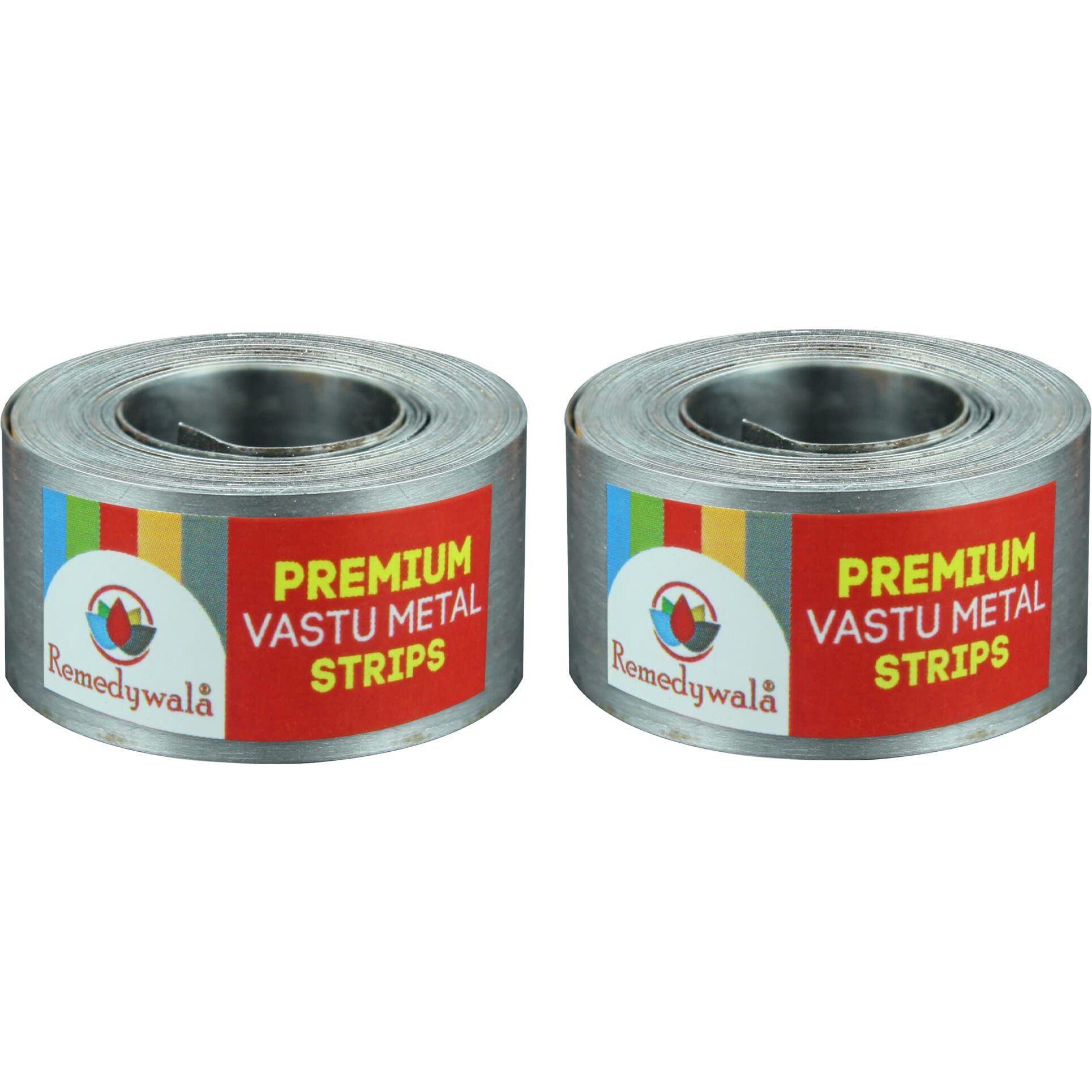 Remedywala Vastu Iron Strip for Entrance Toilet Correction and Zone Balancing (8 Feet Approx, 18mm Wide, 0.2 Micron) (2 Pieces)