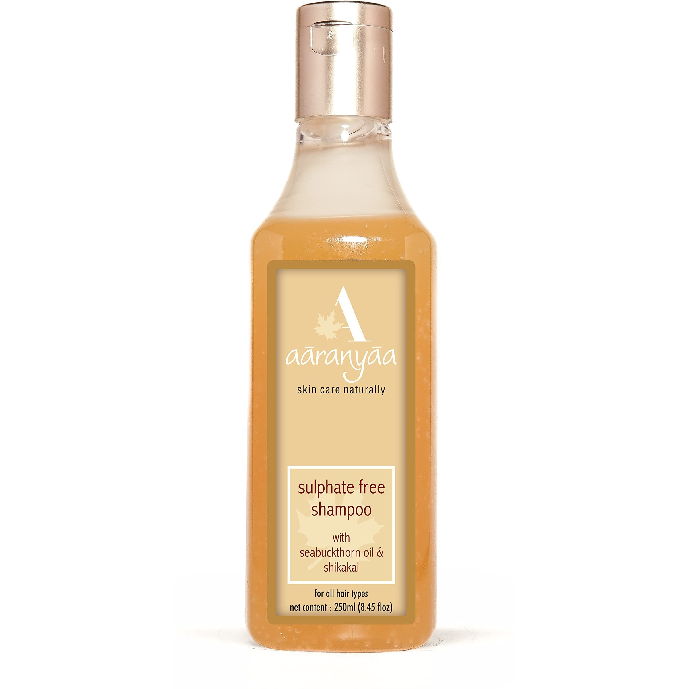 Aaranyaa Seabuckthorn Oil Shampoo (250ml) Anti Hair Fall Shampoo, Cleanser for Controlling Dandruff, Damage & Weak Hair, Paraben & Sulphate-Free