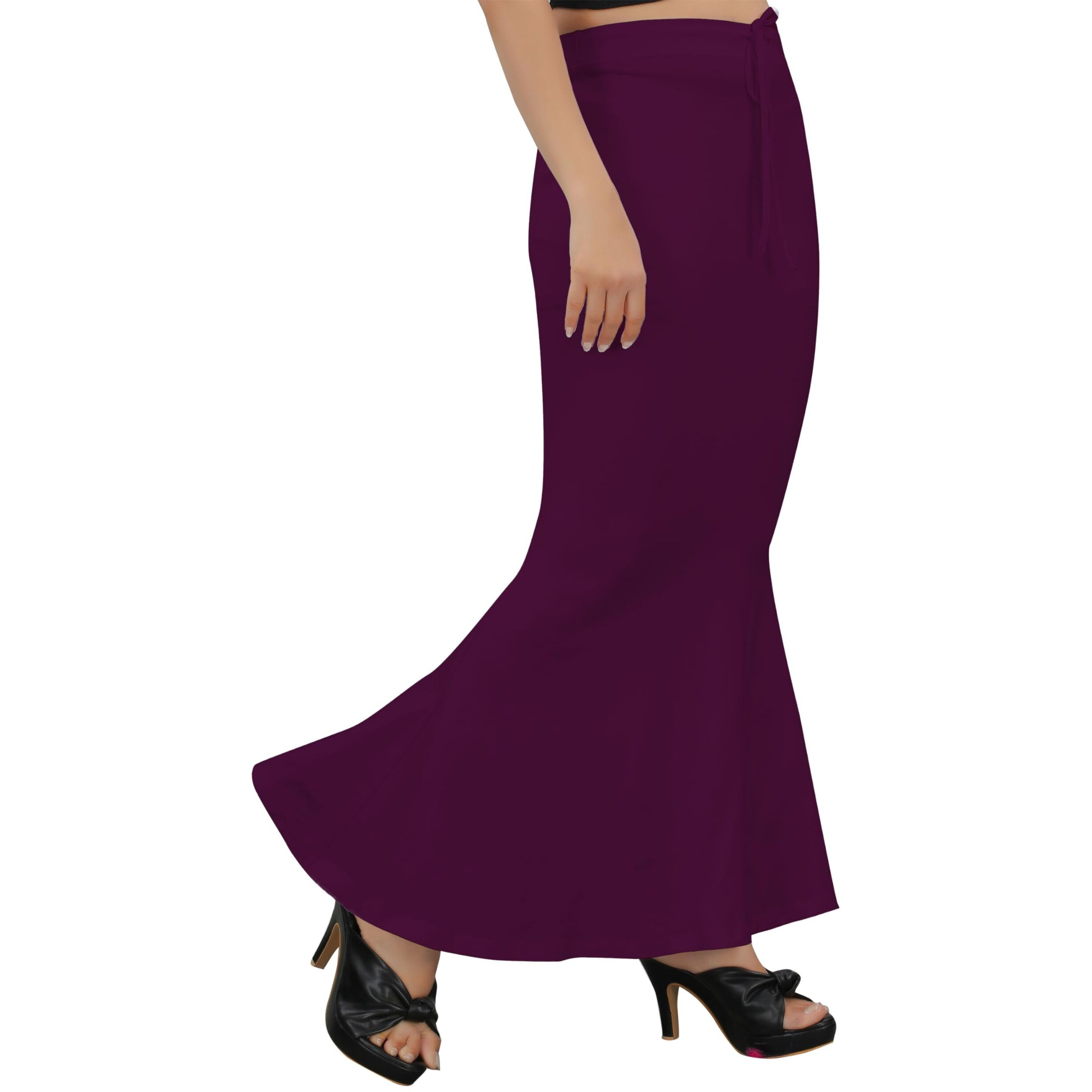 KASHIKAY CREATION Cotton Lycra Saree Shapewear Petticoat for Women, Stretchable Saree Shaper Petticoat Inskirt, Shape wear Dress for Saree, Skirts (Small, Megenta)