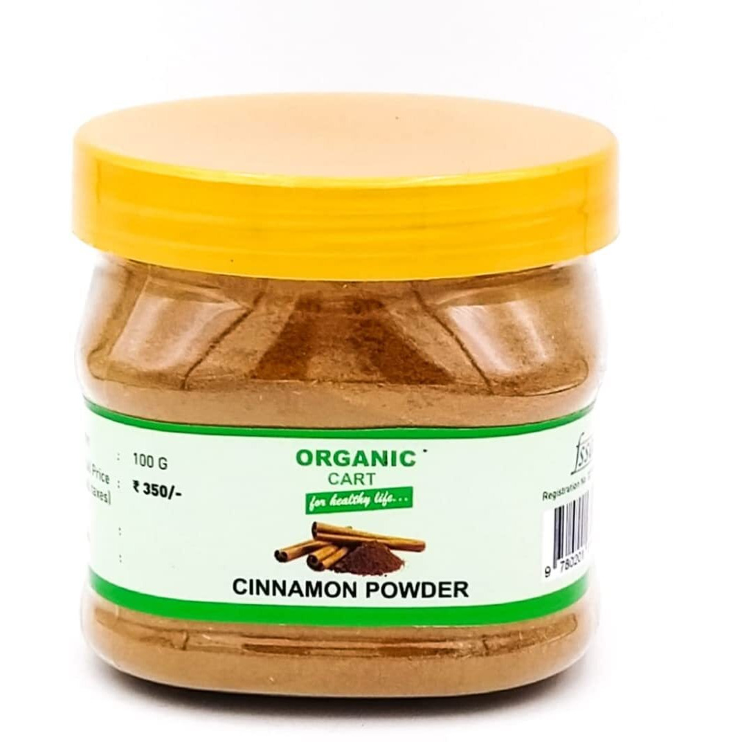 Organic Cart Natural Cinnamon/Dalchini Powder 100 Grams Keto Friendly for Weight Loss