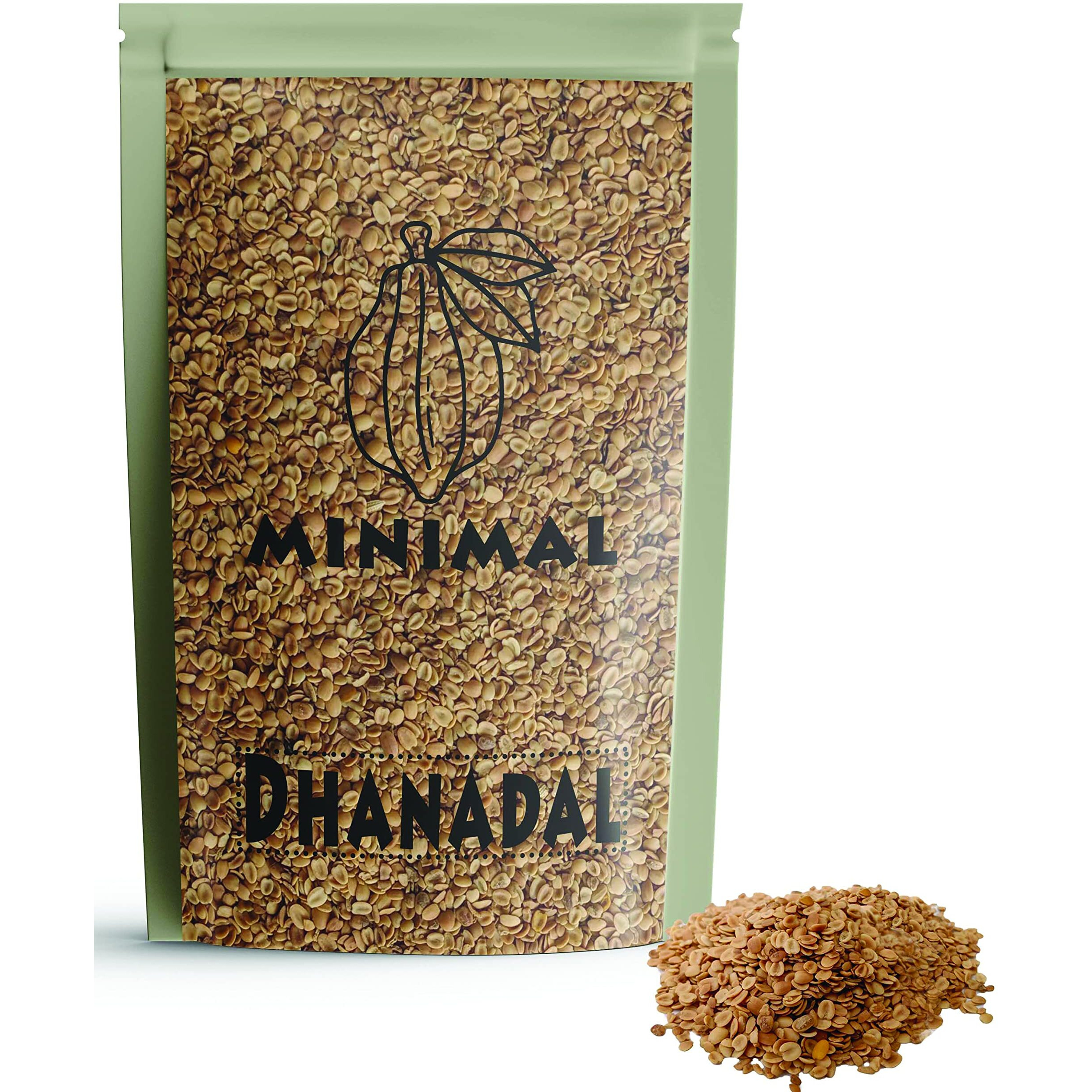 Minimal Roasted Dhana Dal/Roasted And Split Coriander Seed,500Gr