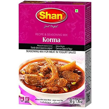 Shan Korma Masala, 1.76 Oz / 50 G, 2 Pack - Mustard, Powder