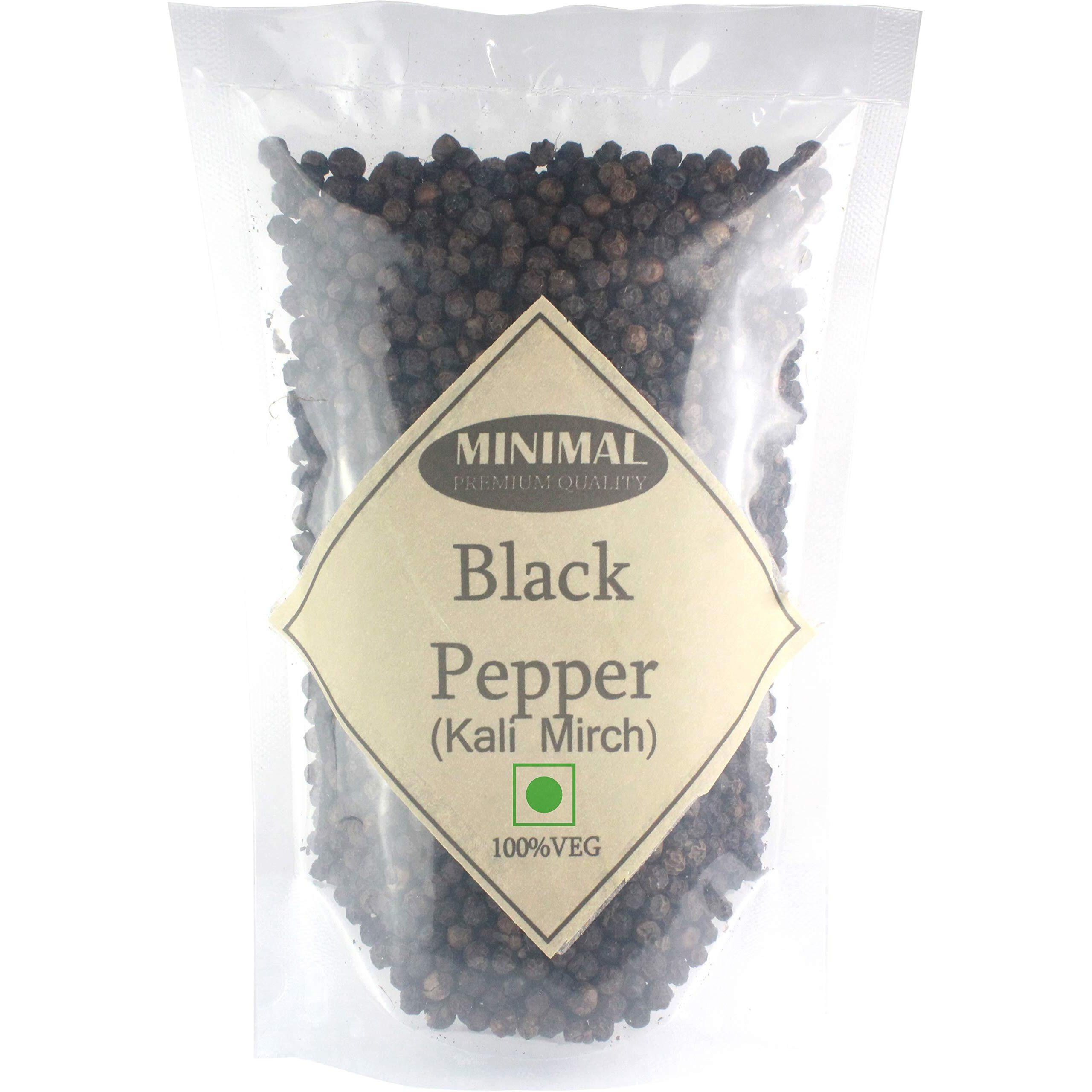 Minimal Whole Black Pepper/Kali Mirch,200g