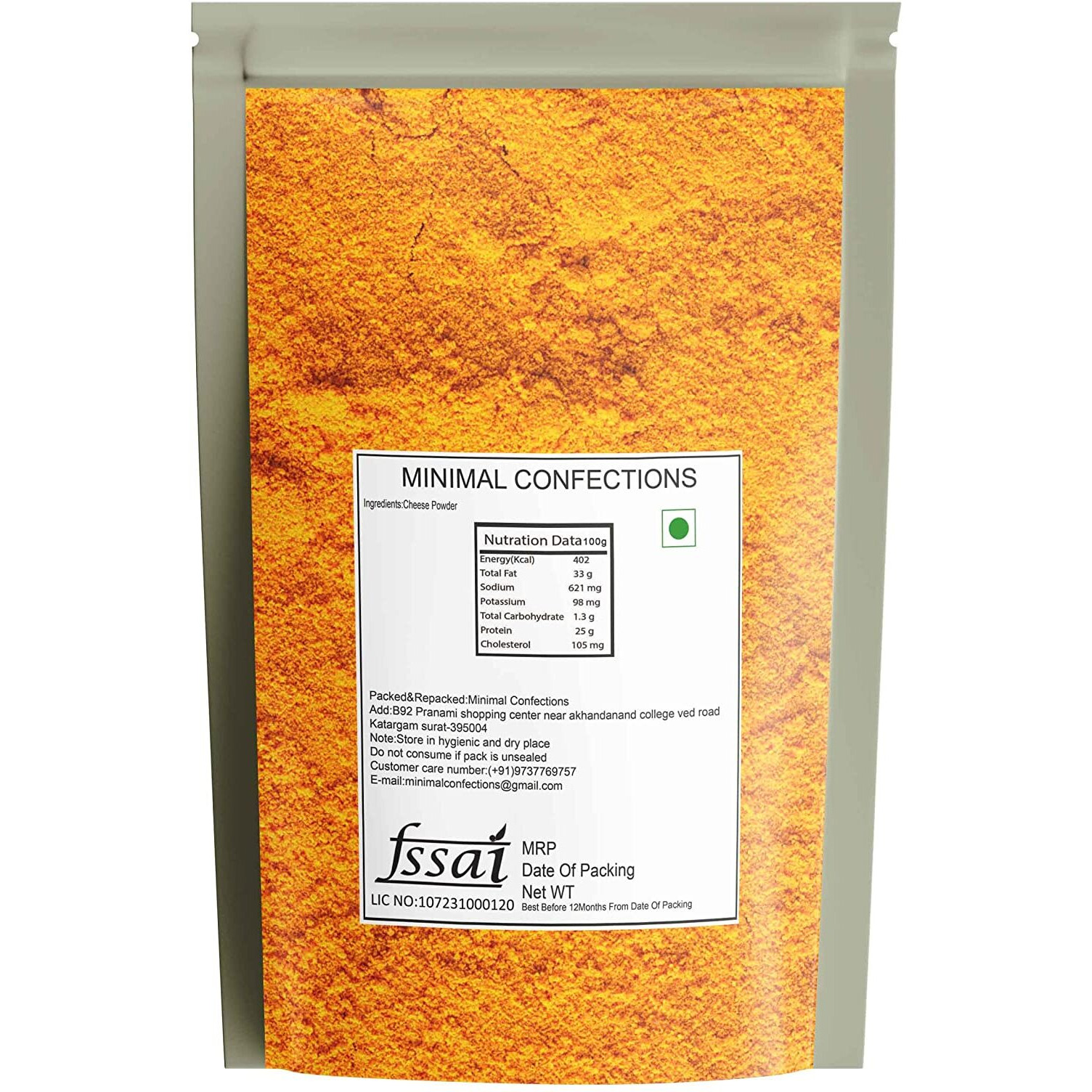 Minimal Cheddar Cheese Powder/Cheese Powder For Popcorn,500g