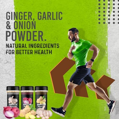 HARIBAS Combo Dry Onion Powder, Garlic Powder and Ginger Powder (Adrak/Sunth) 50gm Each | For Cooking & Baking | Gluten Free Seasoning