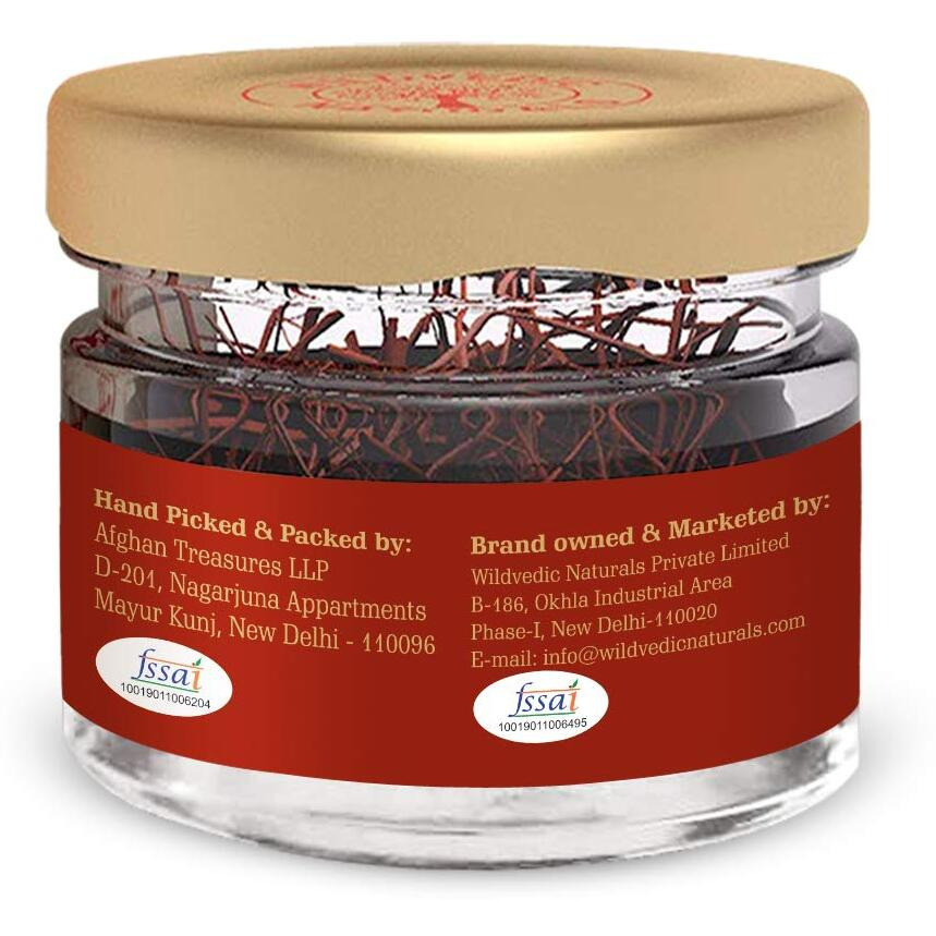 WILDVEDIC NATURALS Pure Kasmiri Kesar| Quality Worlds Finest saffron- 2 gram