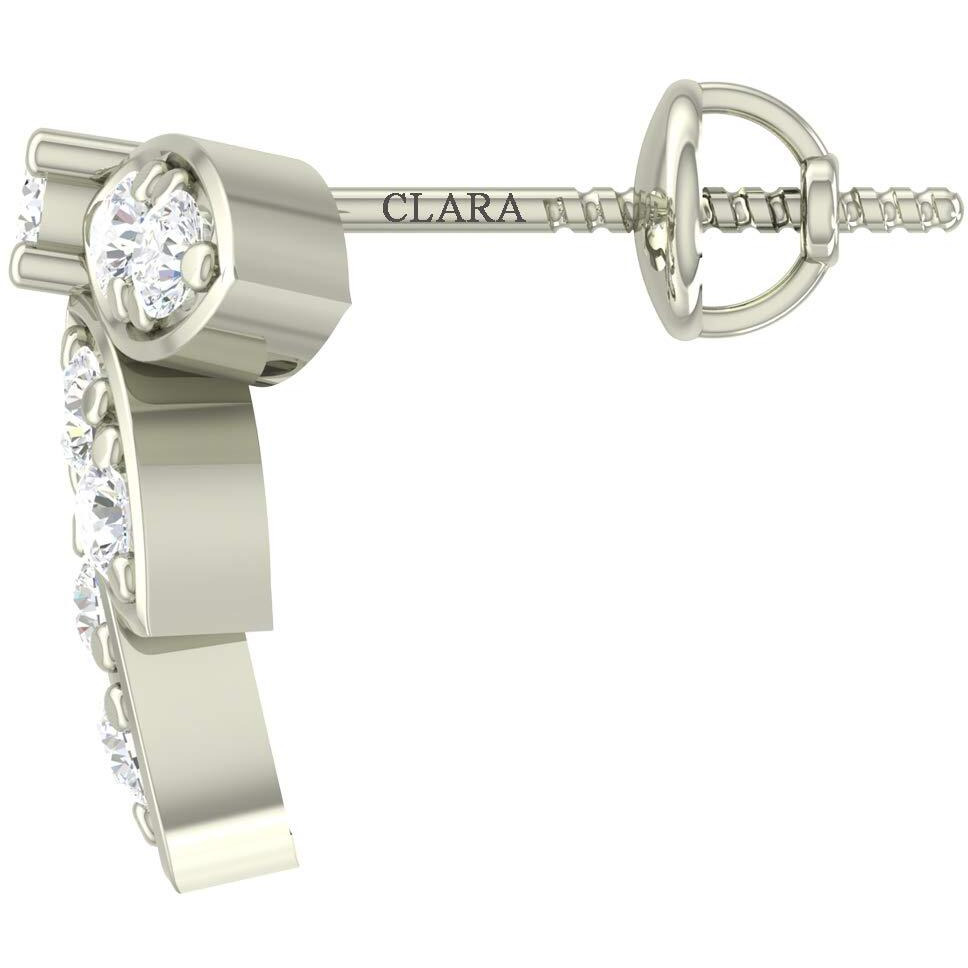 Clara Sterling-silver and Cubic Zirconia Earrings Necklace Set for Women & Girls (Silver_2.6 gm)