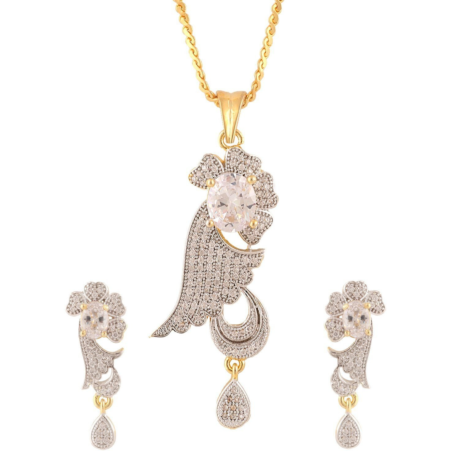 Swasti Jewels Fashion Jewellery Set Pendant Earrings for Women