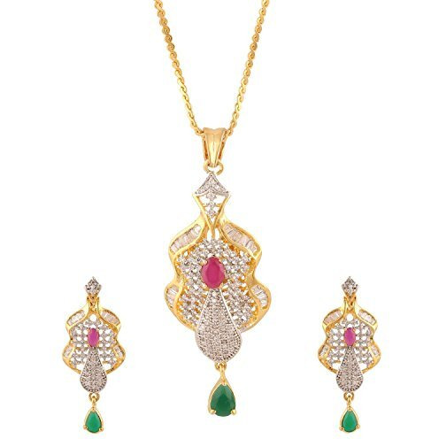 Swasti Jewels Fashion Jewellery Set Pendant Earrings for Women