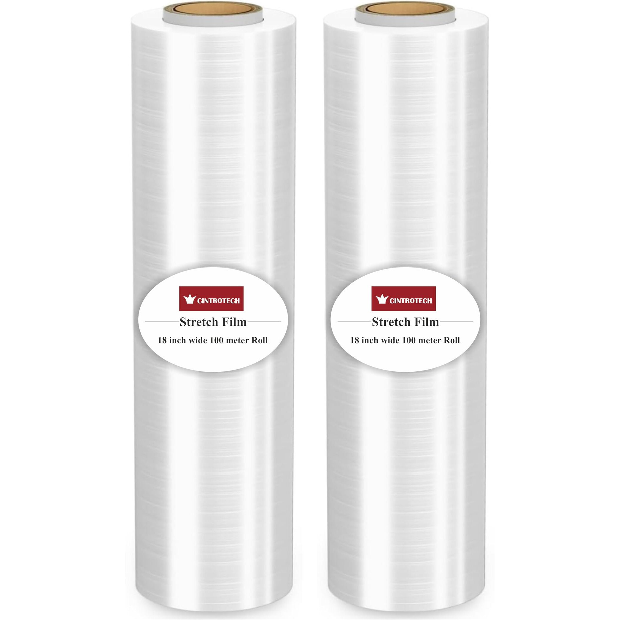 Cintrotech Biodegradable Packing Material,18 Inch (450 mm), 100 Meters Length, Pack of 2, White