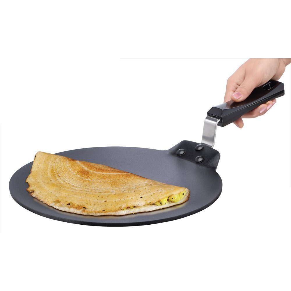 Hawkins Futura Nonstick Dosa Tava, Diameter 33 cm, Thickness 4.88 mm, Black (NDT33)