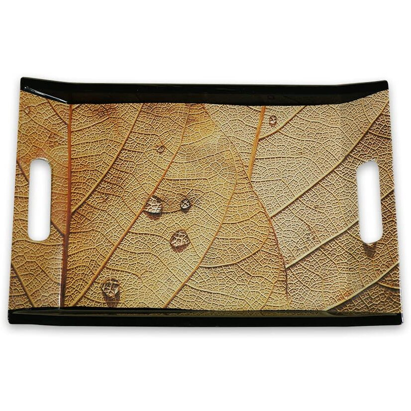 FEDOY Premium Shape Vilora Modern Designs Melamine Break Resistant Rectangular Shape Serving Tray (Set Of 3)