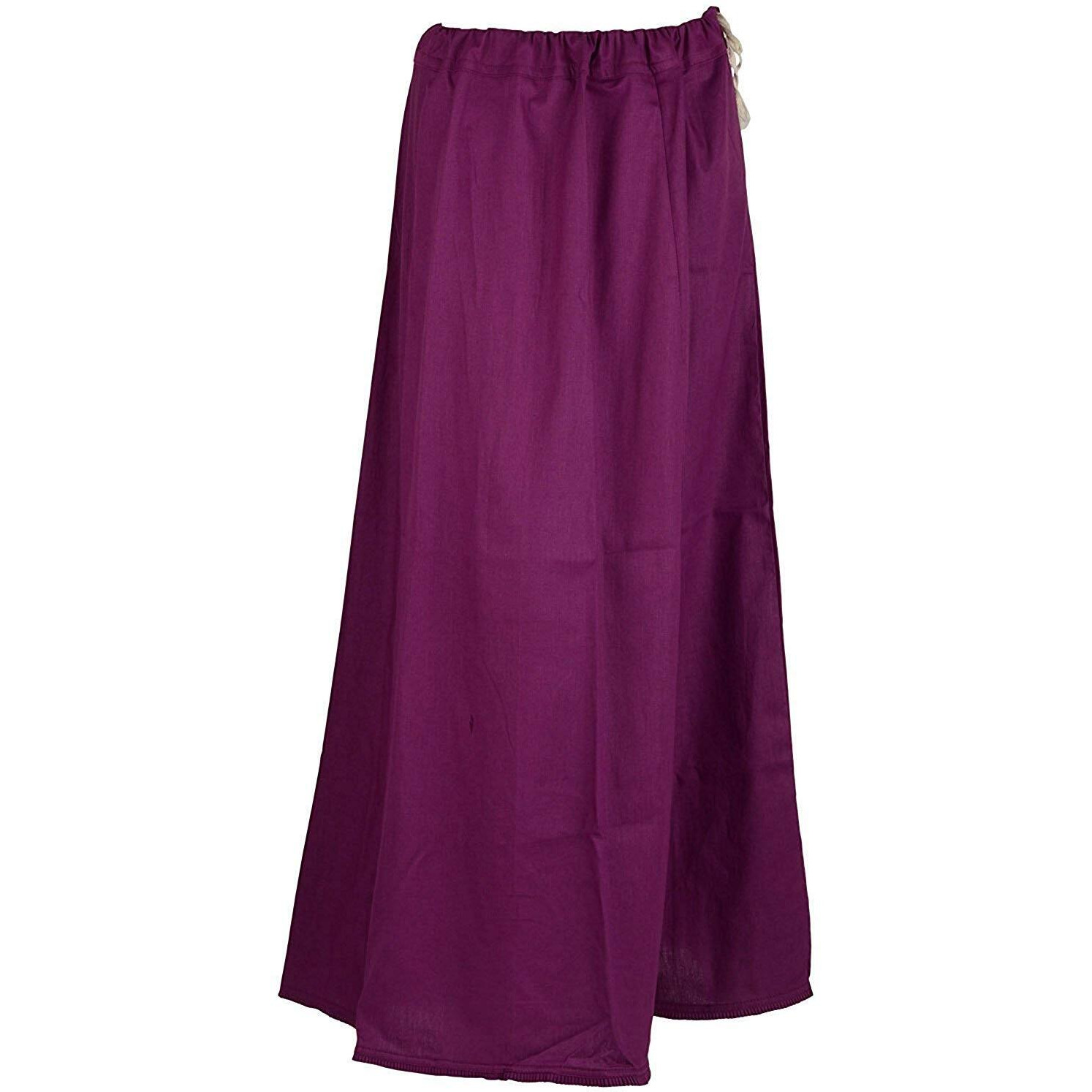 Stylo Womens Pure Poplin Cotton Saree Petticoat ( X-Large, Magenta)