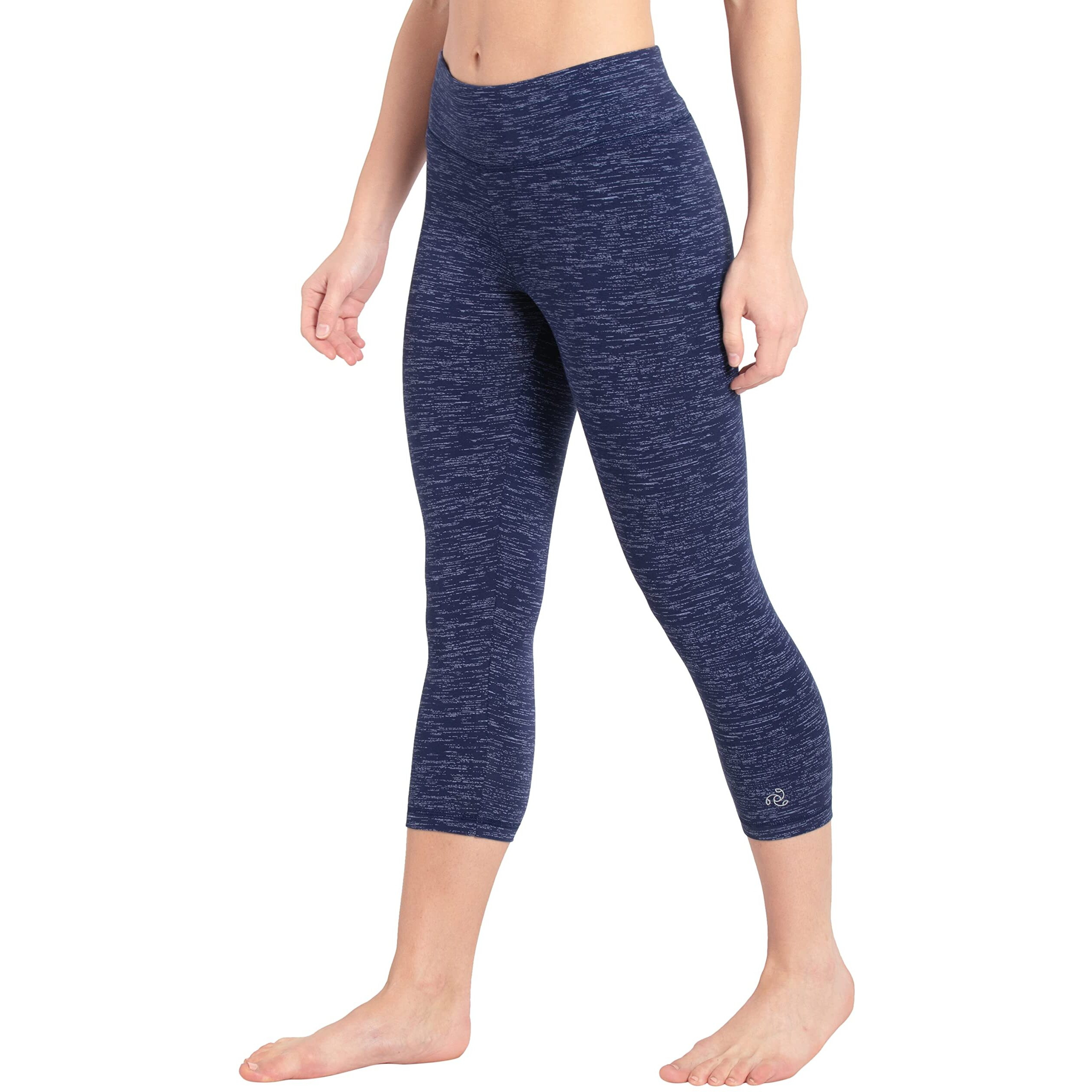 Jockey Womens Slim Fit Cotton Capri (1391_Imperial Blue Marl_XXL_Imperial Blue Marl_2XL)