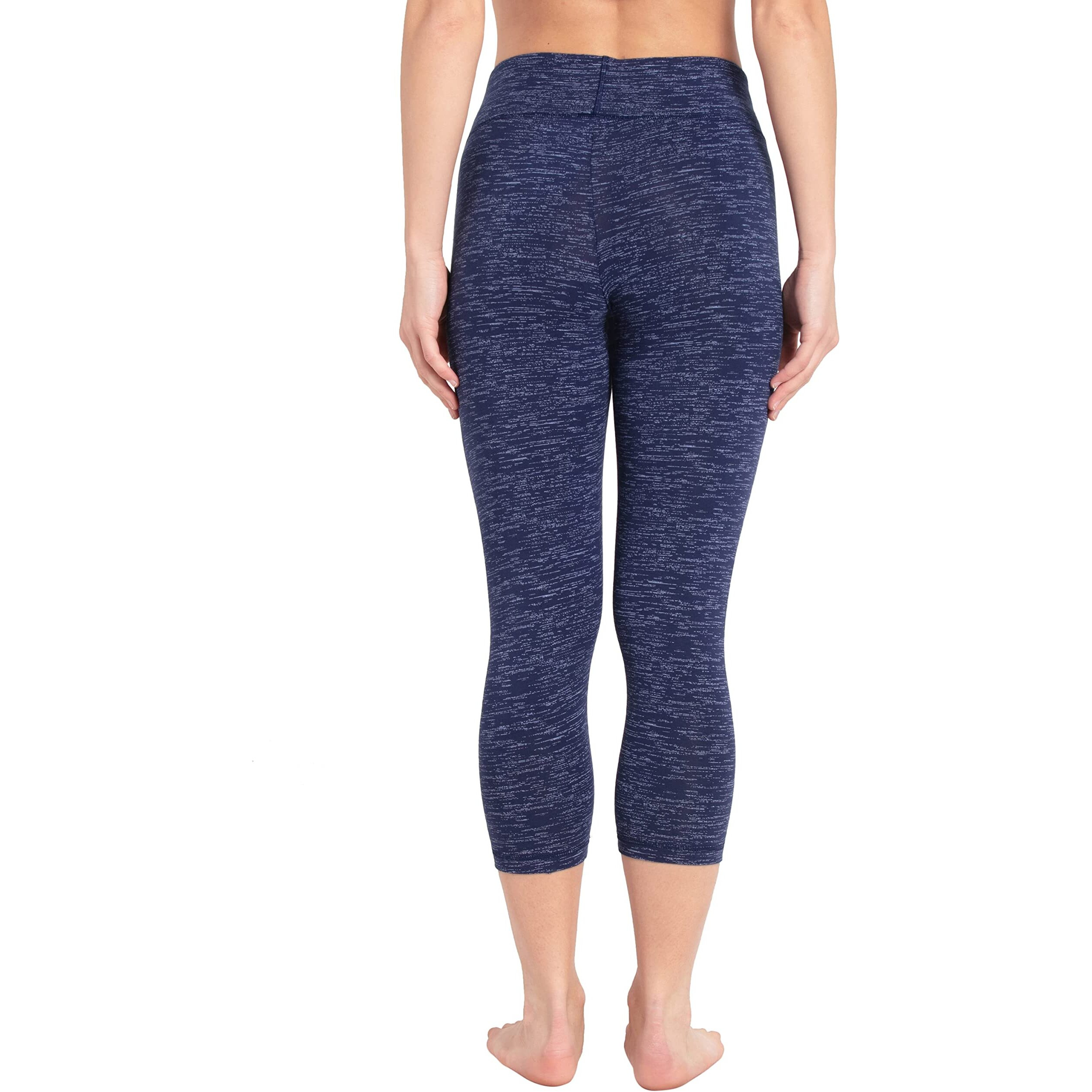Jockey Womens Slim Fit Cotton Capri (1391_Imperial Blue Marl_XXL_Imperial Blue Marl_2XL)