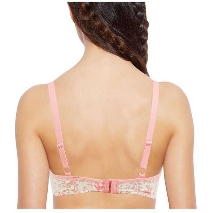 Enamor Non-Wired Racerback Strap Lightly Padded Womens T-Shirt Bra (White 36D)