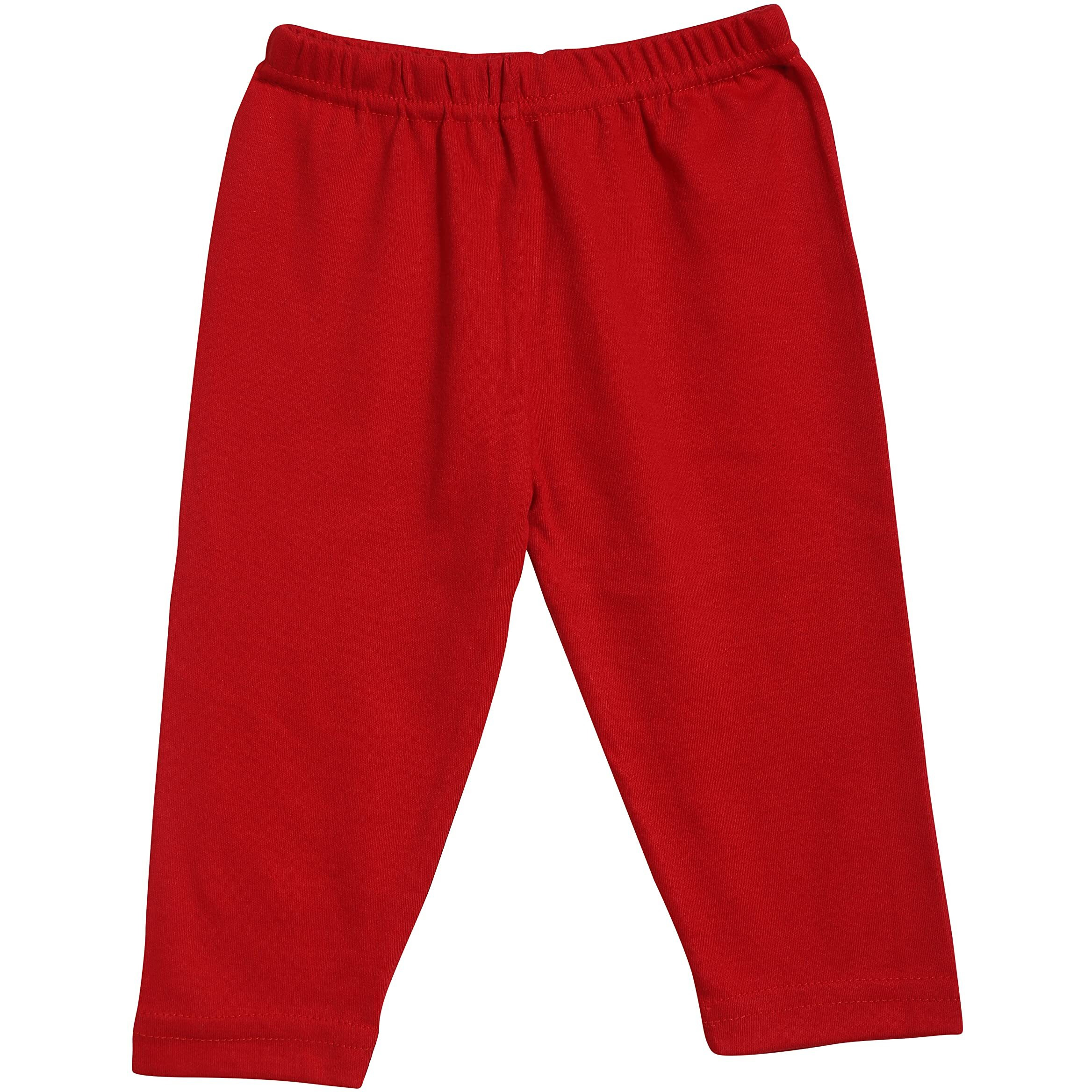Dowin Unisex Baby Cotton Pajama Bottoms Soft Cozy and Comfortable - Pack of 6 (Dark_Plain_M)