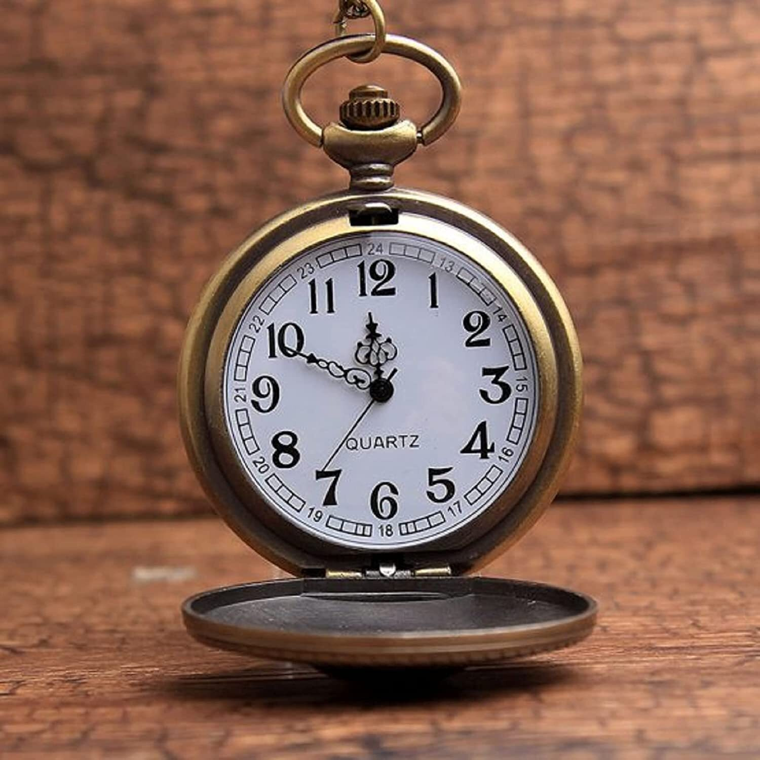 MALKIN Bro Embossed Pocket Watch Keychain | Birthday Gift For Brother Special | Birthday Gift For Brother | Gift For Brother Birthday Unique Gift | Rakhi Gift For Brother | Alloy Steel, Bronze