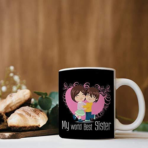 The Purple Tree Rakshabandhan Rakhi Gift Mug for Sister and Brother Mug (330 ml, Pack of 1), Rakhi Gift for Sister Brother, Rakhi Mug, rakshabandhan Gift Mug, Gift for Brother, Gift for Sister