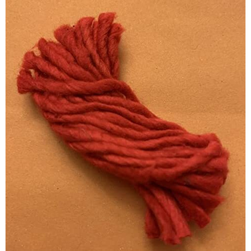 Om Phool Batti Premium Long Cotton Wicks for Diya 500 Pcs, Thiri Rui Lambi Batti for Puja Aarti, 3.5 Inches (Red, Pack of 500)