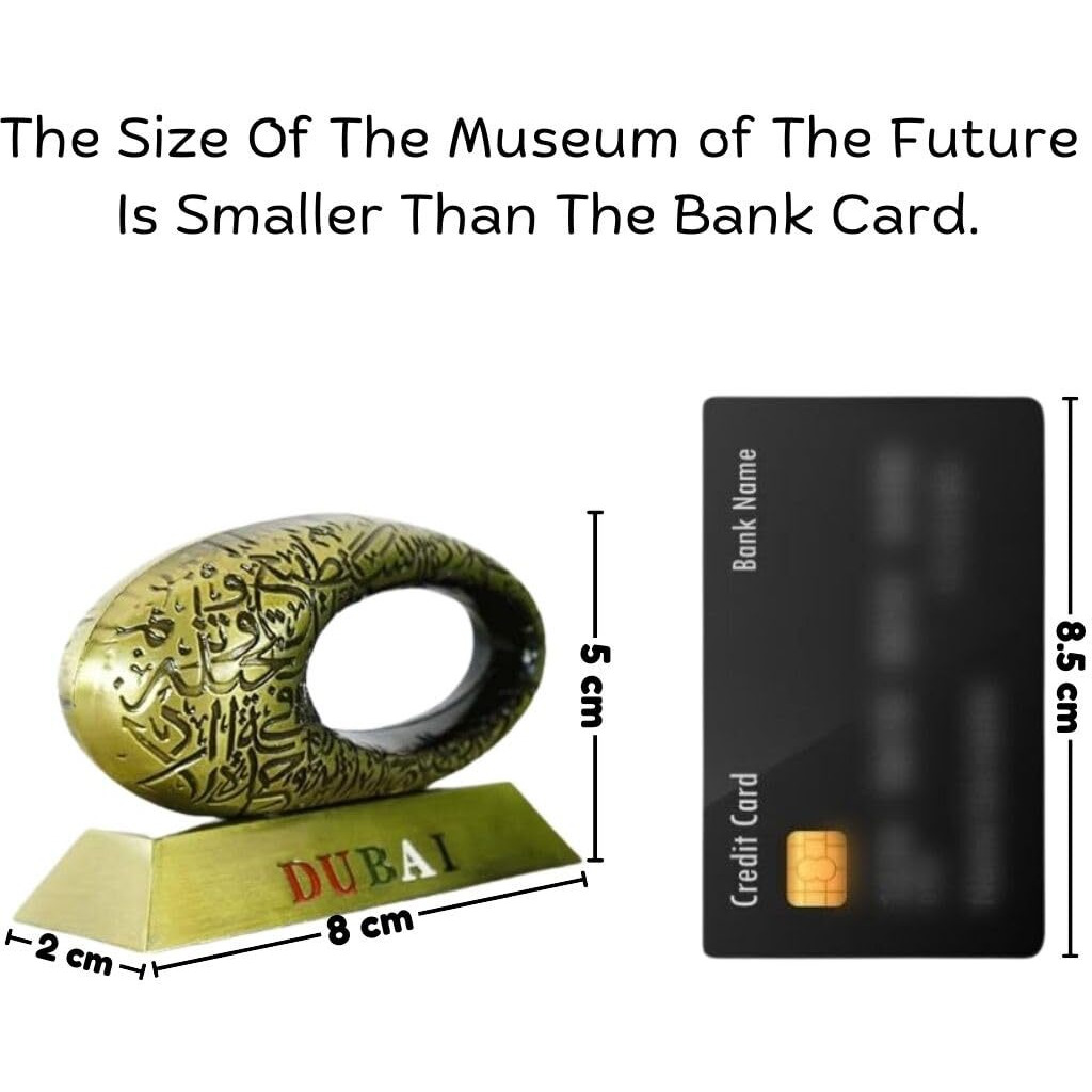 SATYAM KRAFT 1 Piece The Museum of The Future Antique Vintage Statue for Room, Office, Decorative Showpeice for Home, Desk Decor, Table Stand (5 cm)