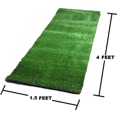 M GS REAL DECOR 20 Mm Artificial Flora Carpet Mat For Balcony&Lawn Floor,High Density For Covering Balcony (1.5X4,Green) 1 Piece,Grass