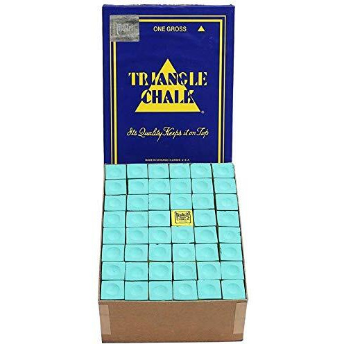 Laxmi Ganesh Billiard Triangle Chalk for Snooker and Pool CUE 144 Piece (Green)