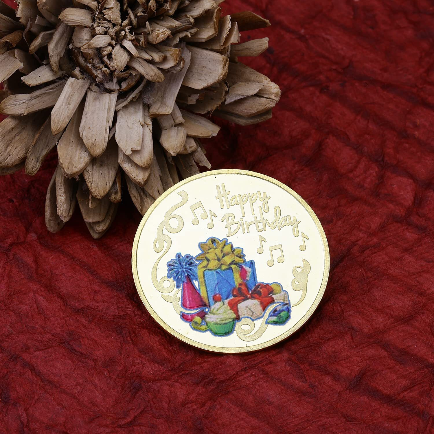 Ananth Jewels BIS Hallmarked Silver Coin 10 Grams Happy Birthday Gift (Gold)