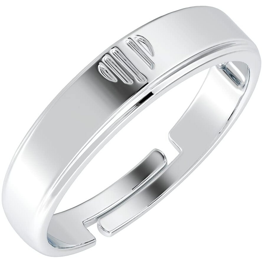 Clara Pure 925 Sterling Silver Heart Adjustable Ring Gift for Women and Girls